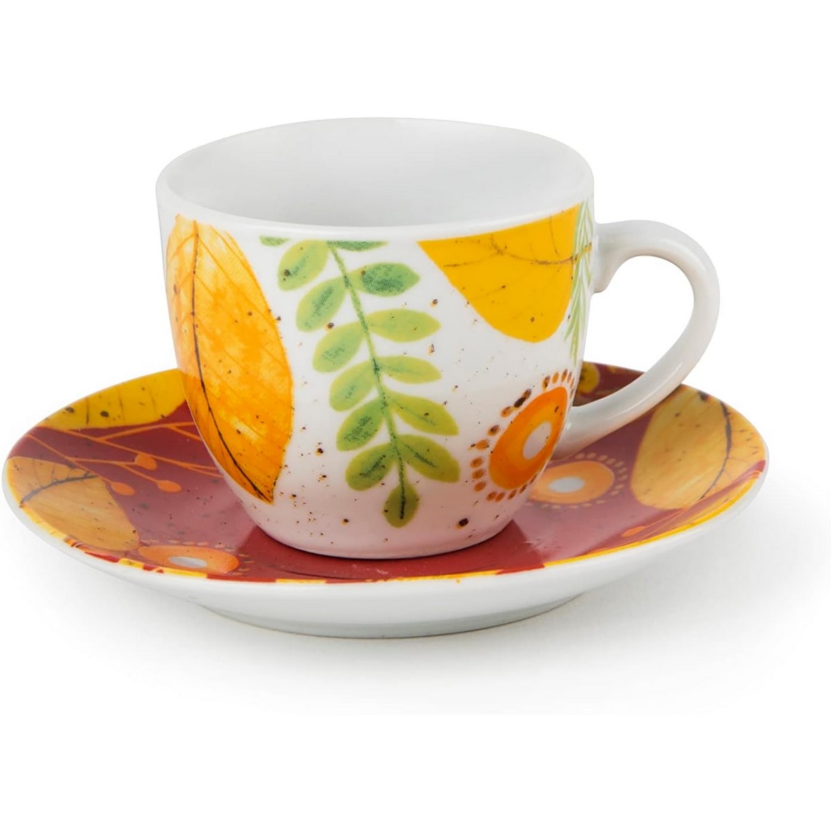 Acquista online Excelsa set 6 Tasse à café avec soucoupe mod. Code automne 64142 Excelsa